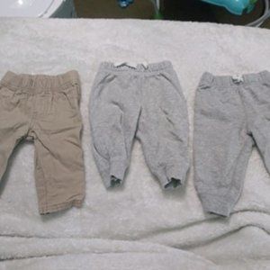 sweatpants & plaid longsleeve onies etc.